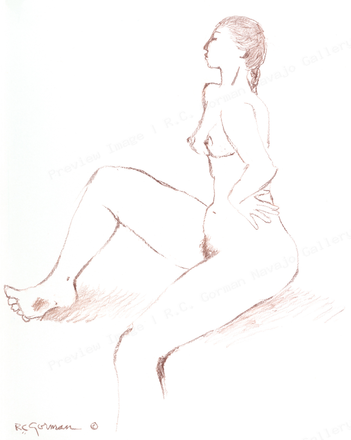 Woman with Braids