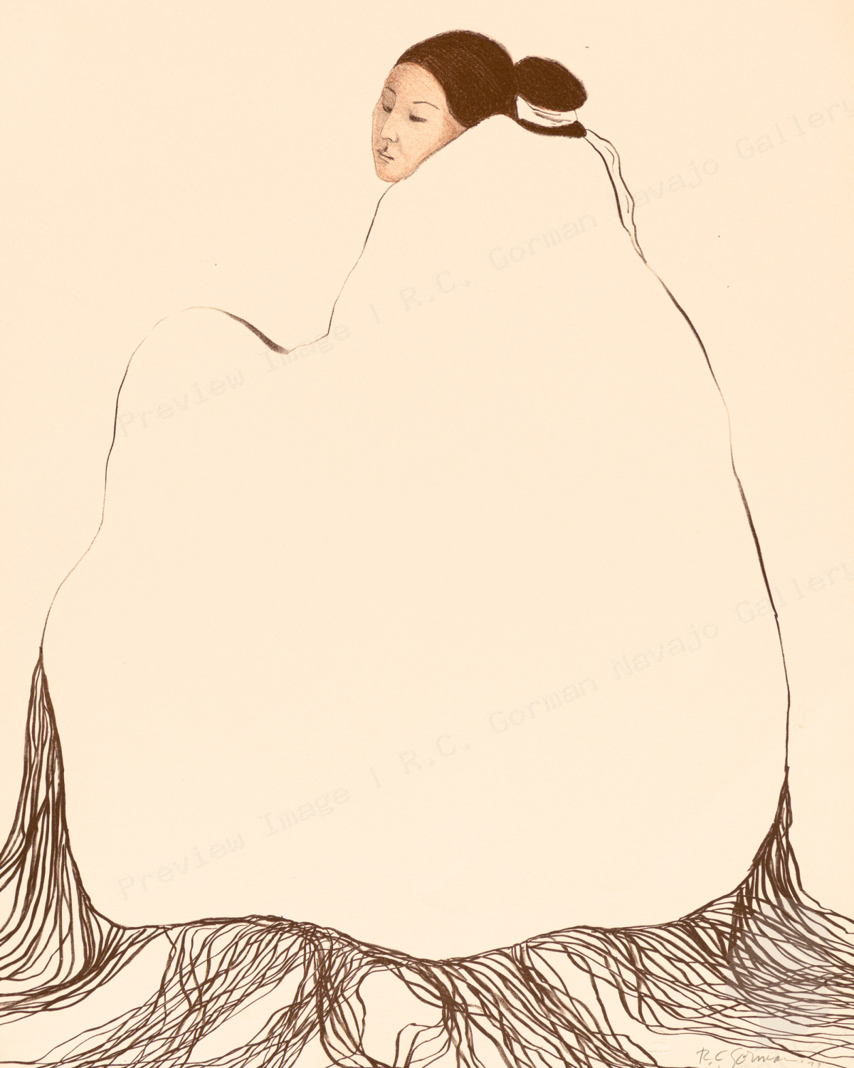 Lady in a Yellow Blanket St II