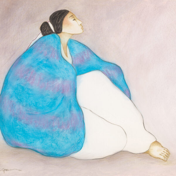 Navajo Woman in Blue