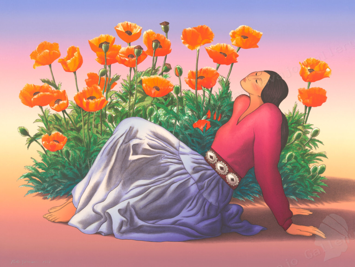 Woman with Poppies