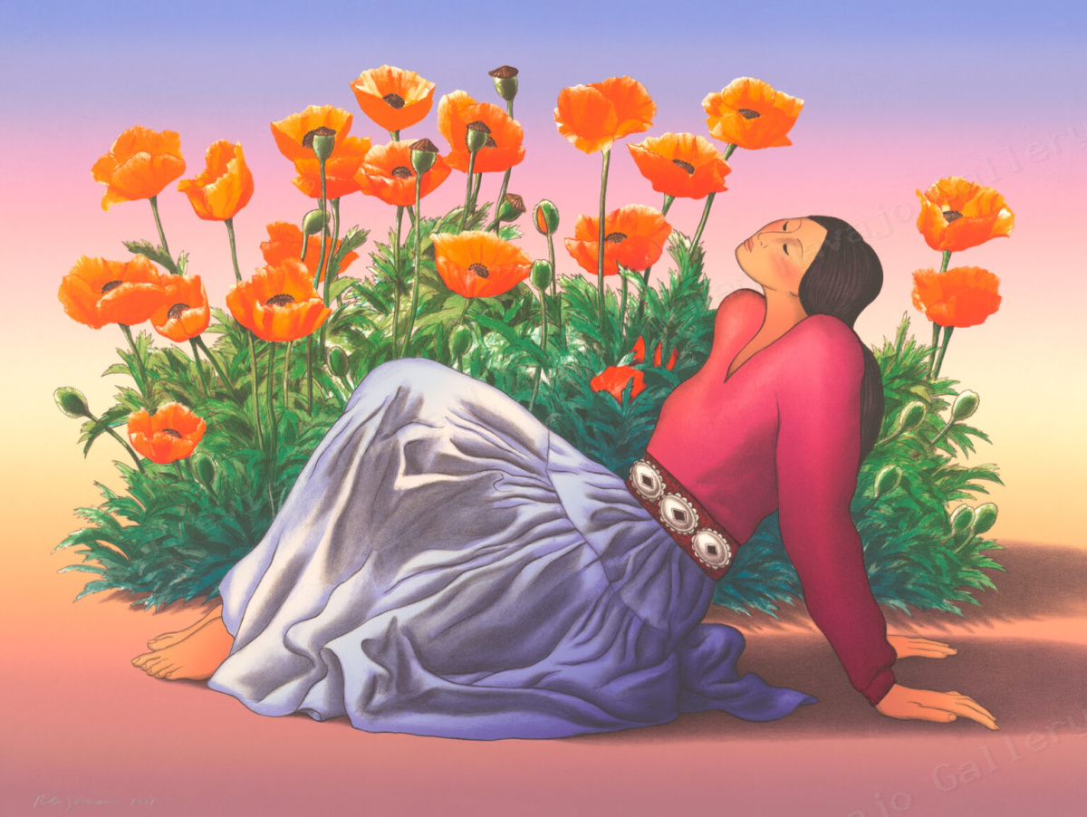 Woman with Poppies
