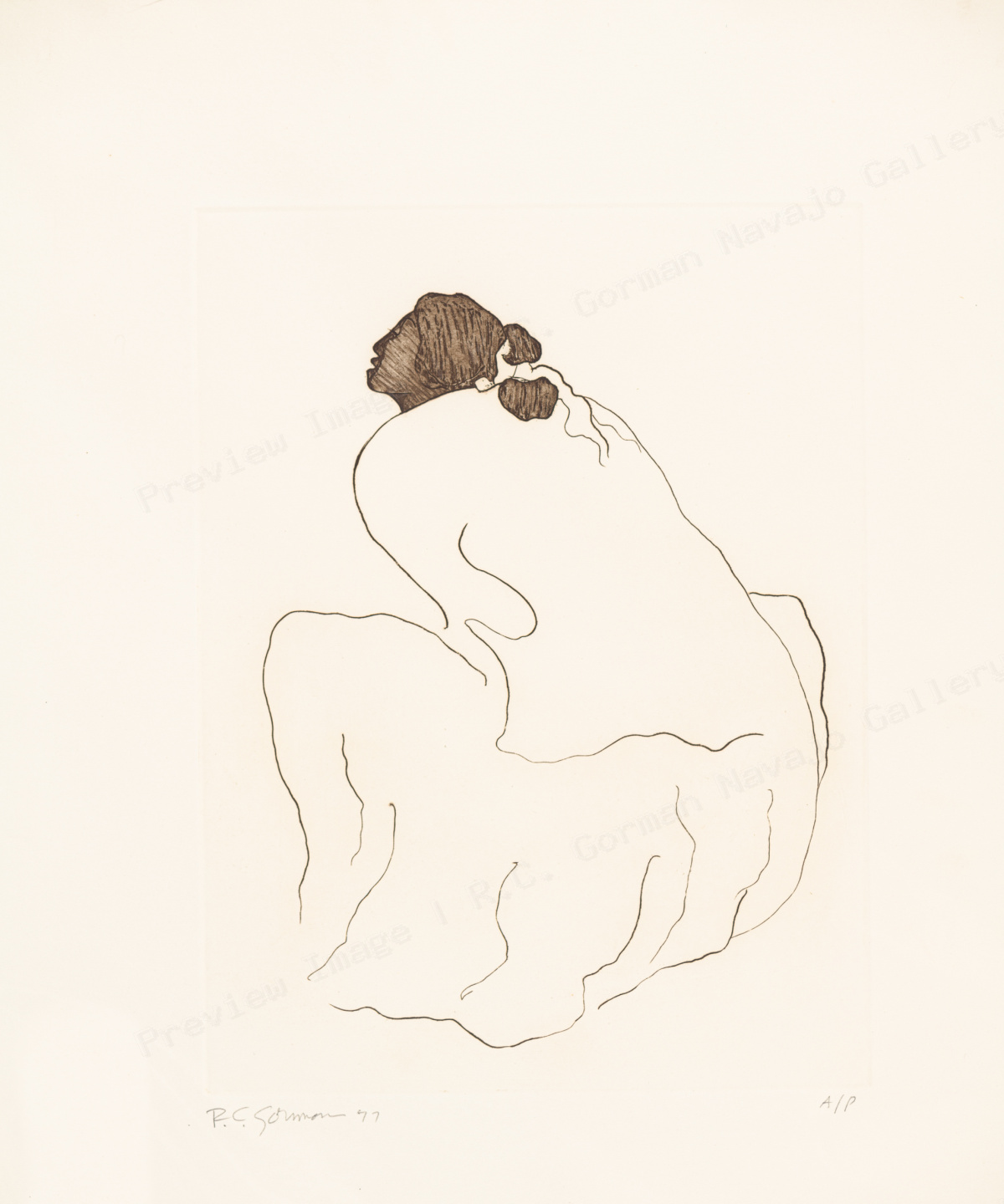 Woman with Tied Hair