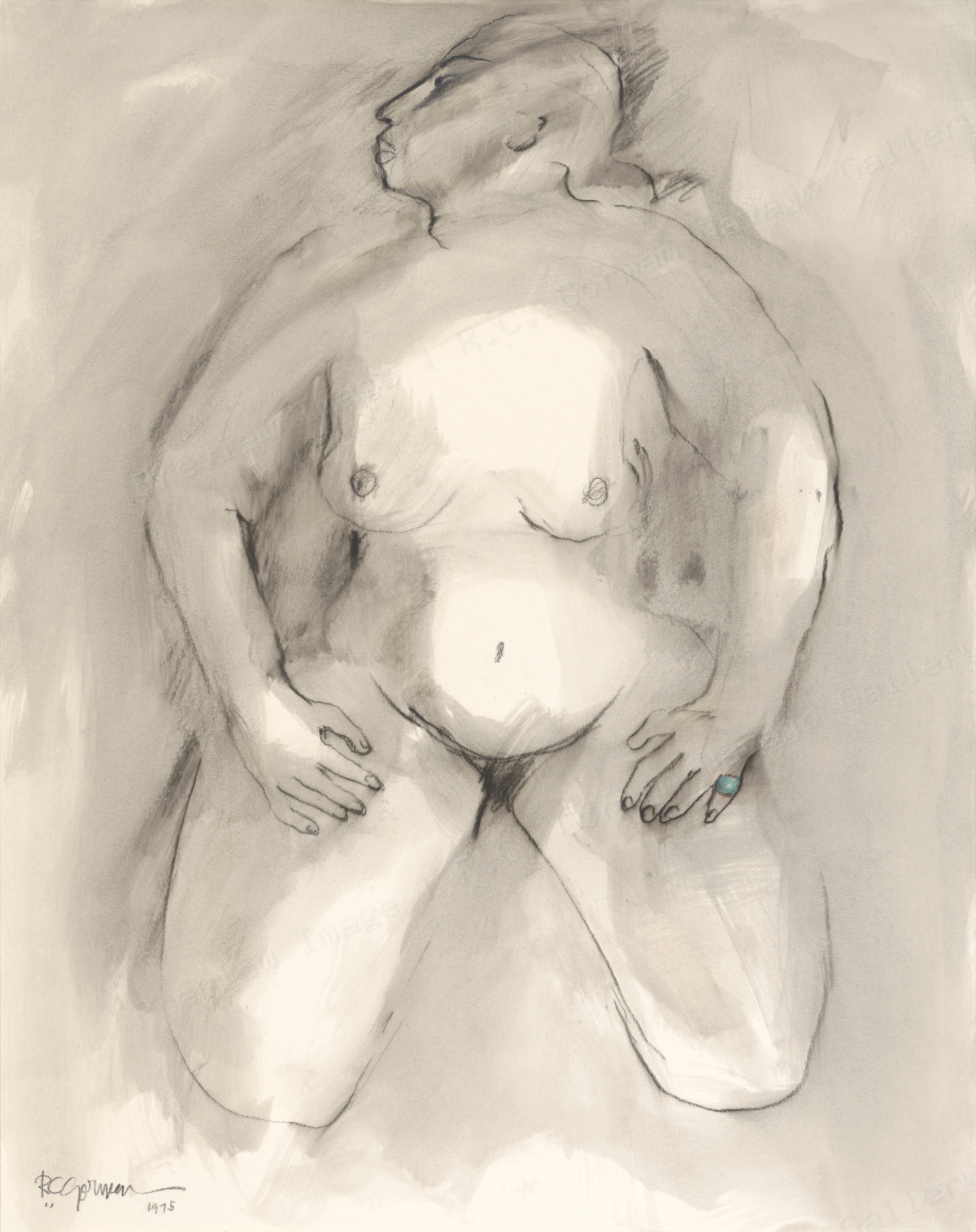 Woman with Turquoise Ring