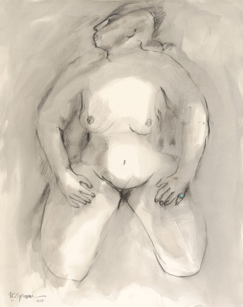 Woman with Turquoise Ring