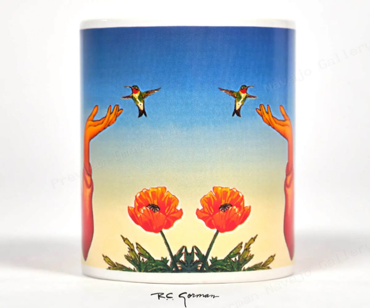 Chinle Ruby Throated Hummingbird: Mug - Image 2