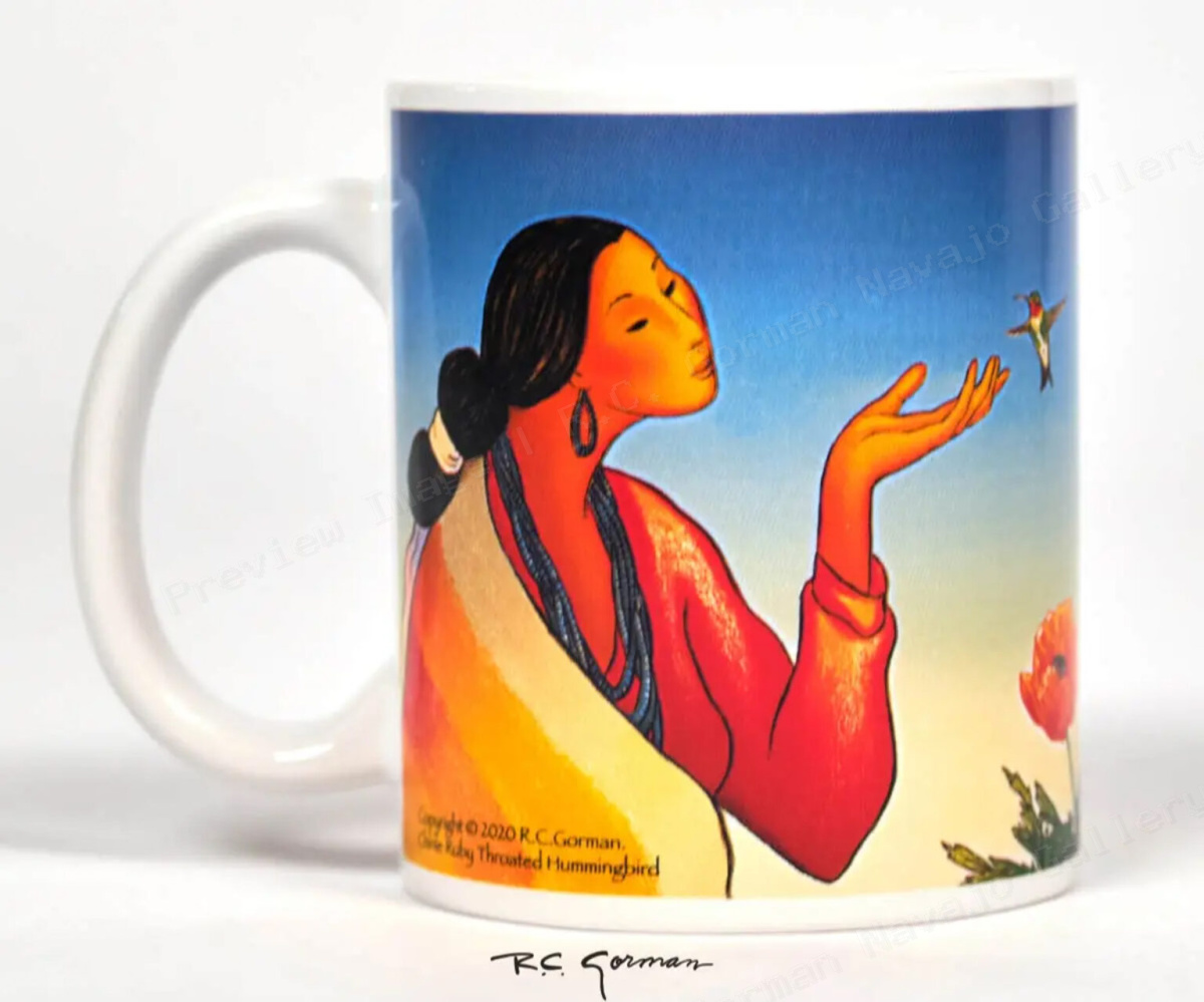 Chinle Ruby Throated Hummingbird: Mug - Image 3