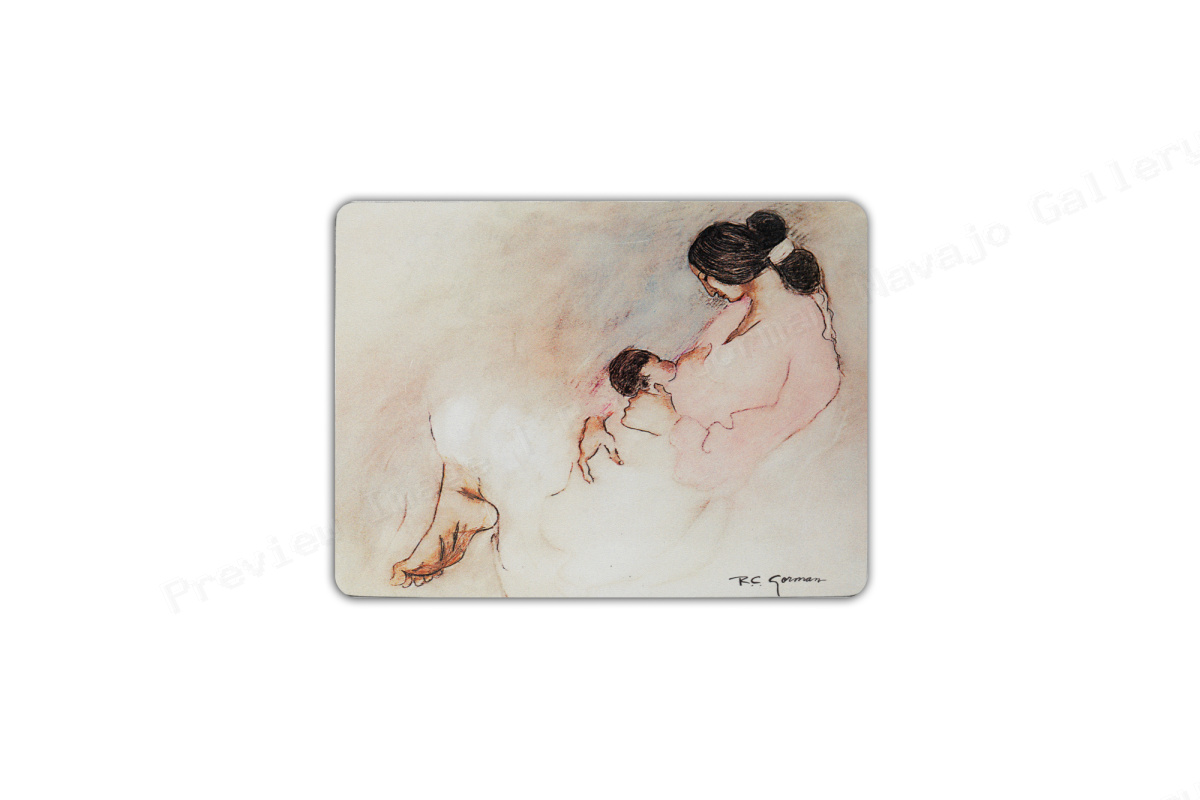Laila with Child: Artist Placard Tiles